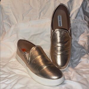 Steve Madden Gracy Rose Gold Slip-On Shoes